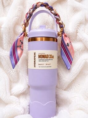 HydraPeak Nomad 32oz Limited Edition Lavender Bottle NWT w/ Scarf